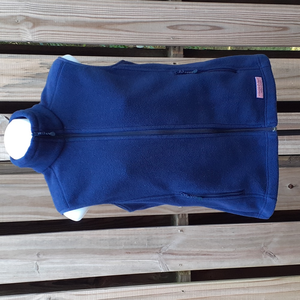 Vineyard Vines ‘Martha’s Vineyard’ Fleece Vest Size Small